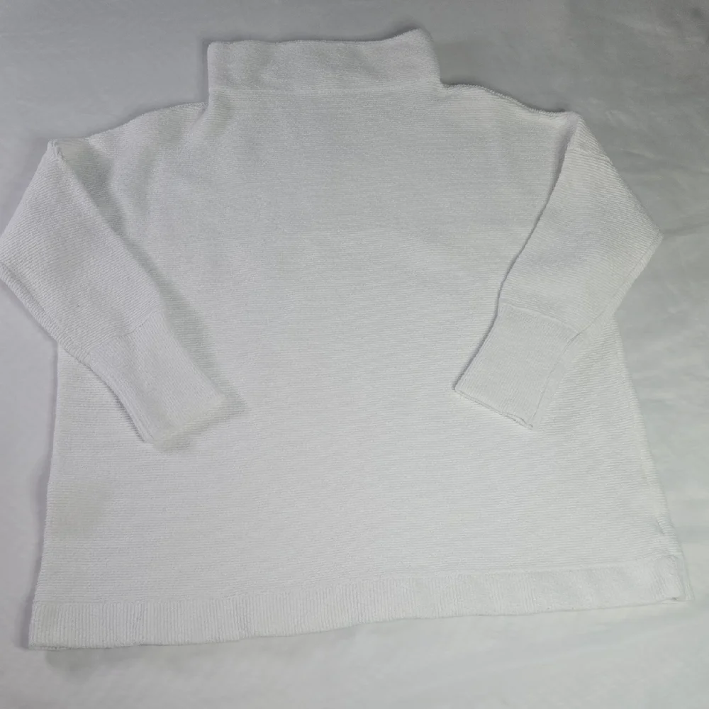 Free People Classic White Turtleneck Sweater